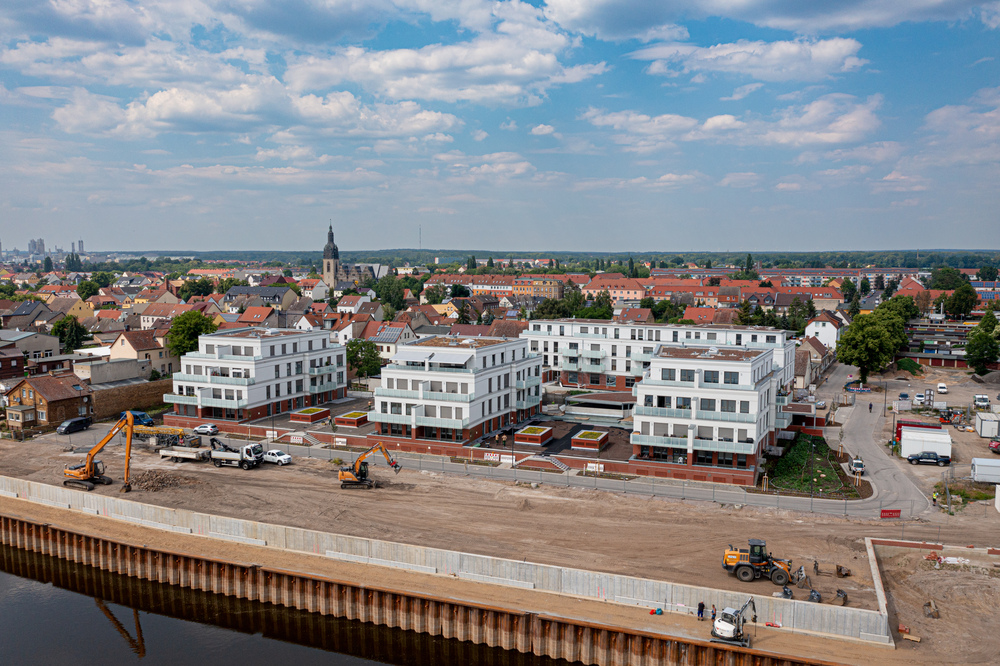 Stadthafen Wittenberg von oben